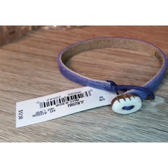 CURATED Bundle 2 leather bracelets Love Peace Boho - Picture 3 of 5